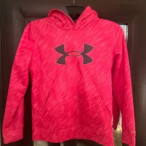Under armour youth M pink hoodie